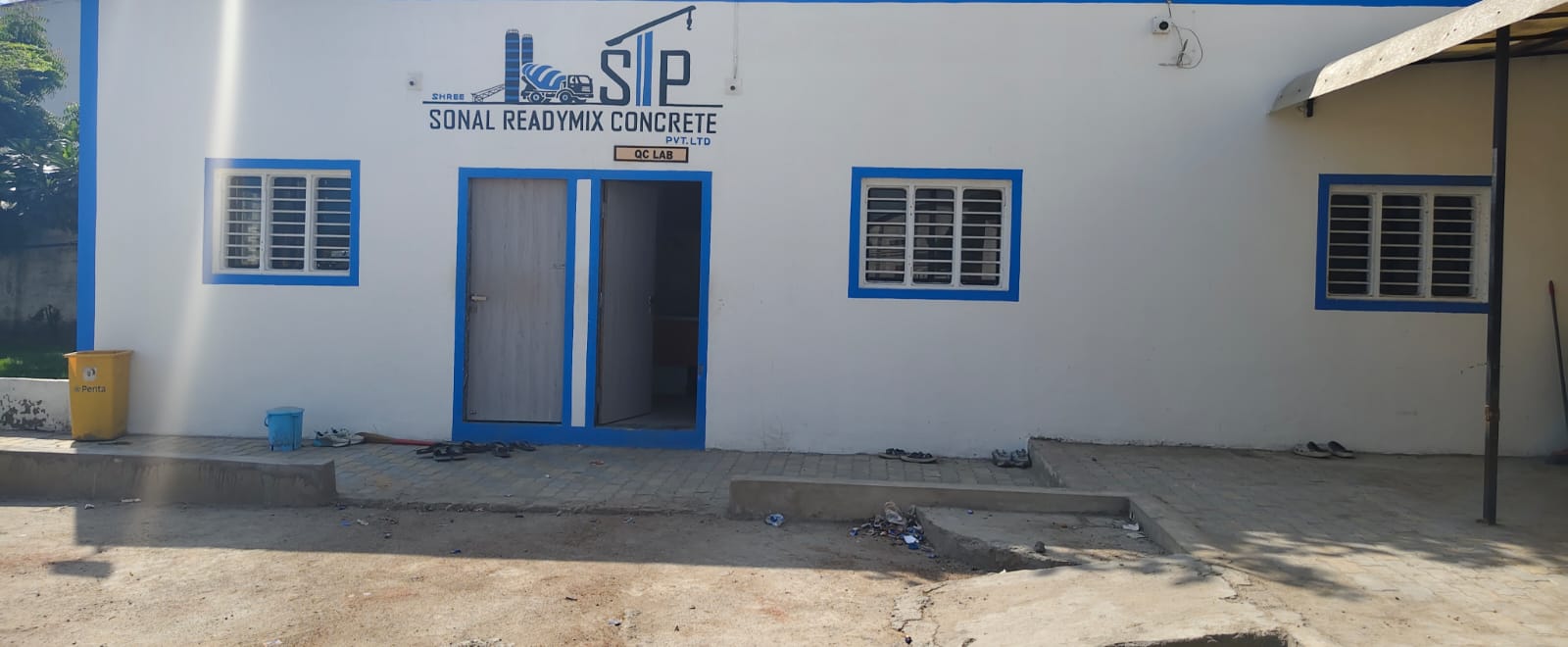 Quality control laboratory at the Shree Sonal Readymix Concrete office