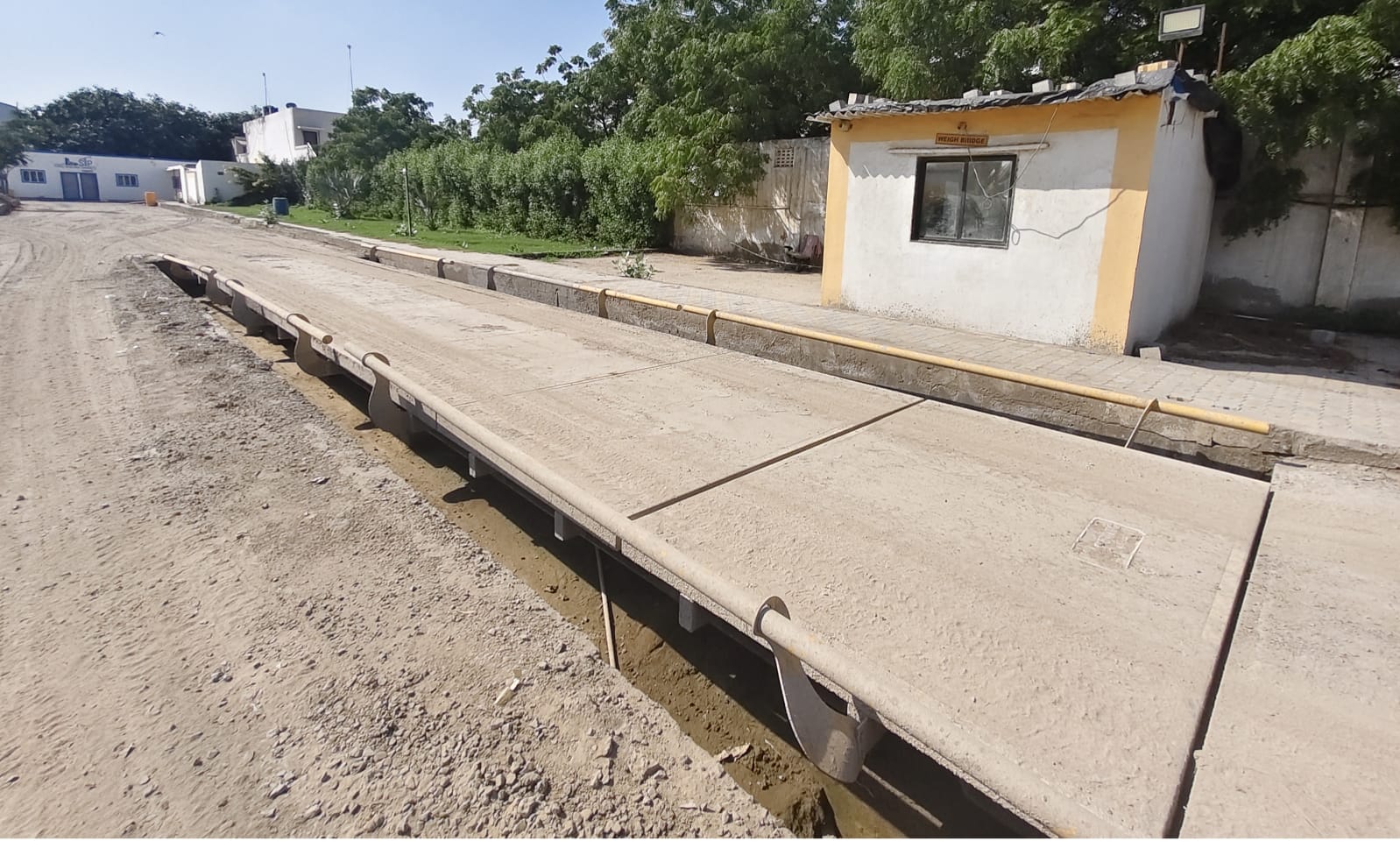Weighbridge beside the plant entrance